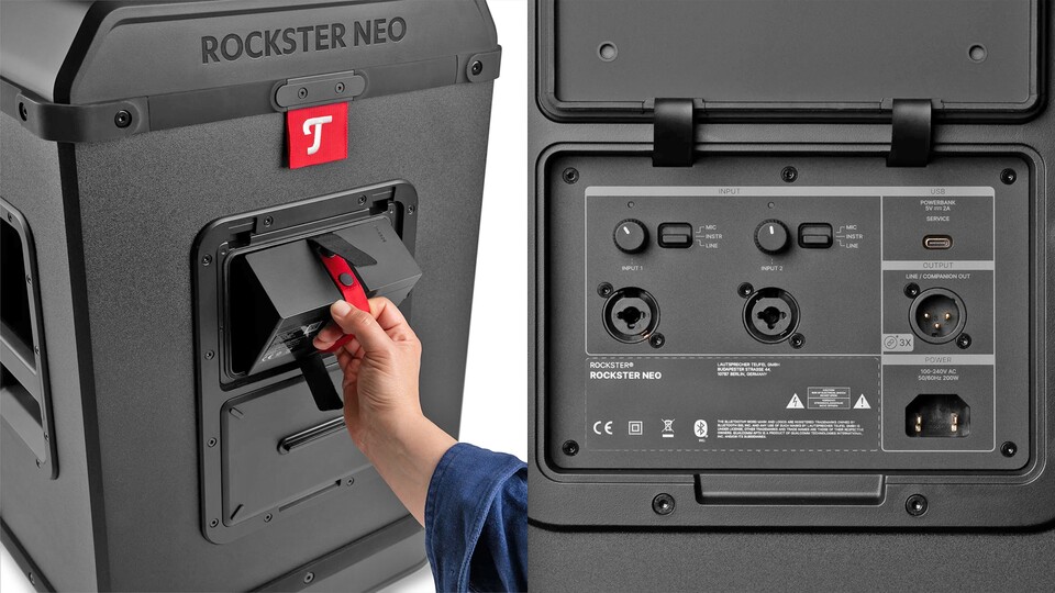 Ein herausnehmbarer Akku ist weitaus praktischer, als man anfangs meinen würde und dank des USB-C Anschlusses könnt ihr den Rockster Neo auch als Powerbank nutzen!