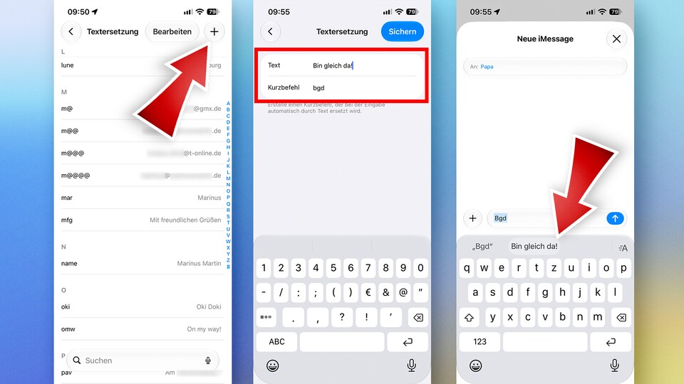 Die Textersetzung liegt etwas versteckt in den Einstellungen bei den Tastaturoptionen. (Bildquelle: GameStar Tech)