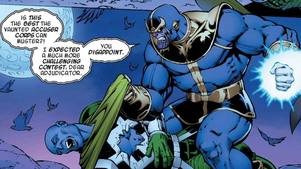 Thanos rohe Physis ist beeindruckend und macht ihn zu einem furchterregenden Gegner. Bildquelle: Marvel