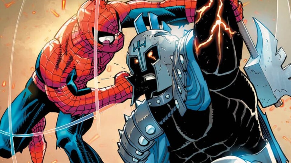 Schon auf dem Cover kriegen sich Spider-Man und Hellgate ordentlich in die Haare. Bildquelle: Marvel Comics