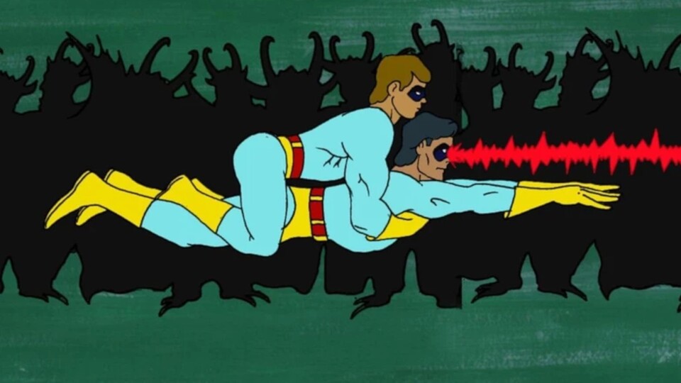 So sieht das Flugmanöver übrigens in der animierten Sketch-Vorlage aus. Bildquelle: Sedelmaier Productions