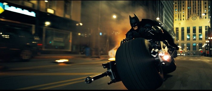 Das Bat-Pod ist Batmans neues Angeber-Motorrad.