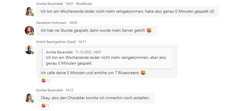 Beim Versuch, noch mehr Mitarbeiter zum Abgeben eines Fazits zu überreden, stießen wir auf Hindernisse.