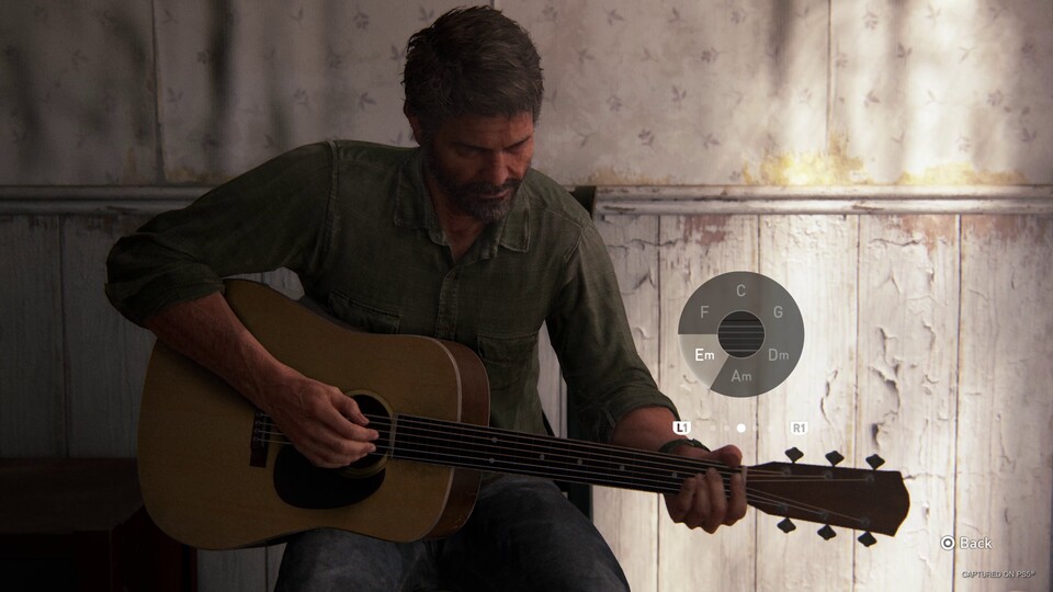 Egal ob mit Joel, Ellie oder auch anderen Charakteren: Wenn die Stimmung passt, können wir jetzt viel leichter zur Gitarre greifen.