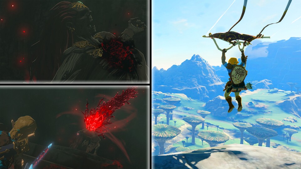 Von gemütlich, idyllischen Landschaften bis hin zu dunkel-düsteren Höhlen und Dungeons ist die Atmosphäre in Hyrule sehr vielfältig.