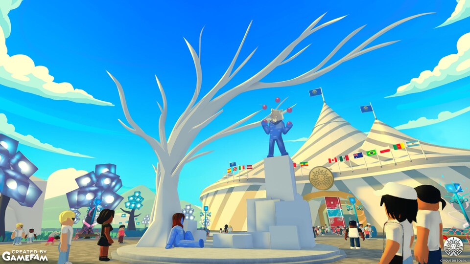 Selbst der Cirque du Soleil, der für einen dramatischen Mix aus Artistik und Theater steht, hat ein eigenes Zirkus-Aufbauspiel in Roblox.