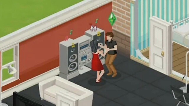 Spielszenen aus dem Facebook-Spiel The Sims Social.