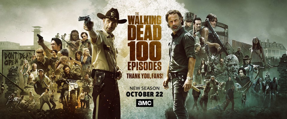 Start der 8. Staffel von The Walking Dead mit der 100. Jubiläumsfolge.