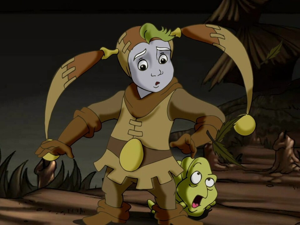Der traurige Clown Sadwick ist der Held des Spiels. Zwischensequenzen laufen als fein animierte Zeichentrickfilme ab.