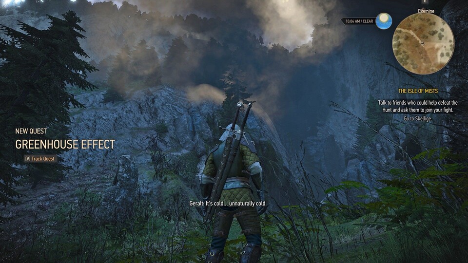 Eine merkwürdige Wolke und das Gefühl von Kälte weisen euch den Weg. (Screenshot: guides4gamers.com)