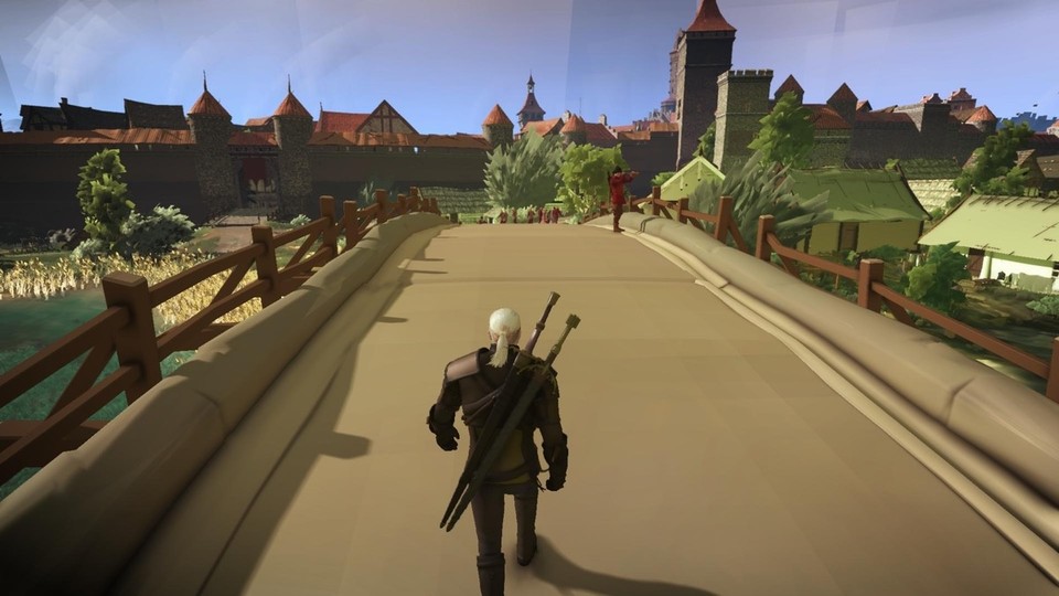 The Witcher als 3DS-Demake? Via Mods und Einstellungen erinnert die Grafik in diesem Screenshot schon fast an ein Celshading-Zelda-Abenteuer.