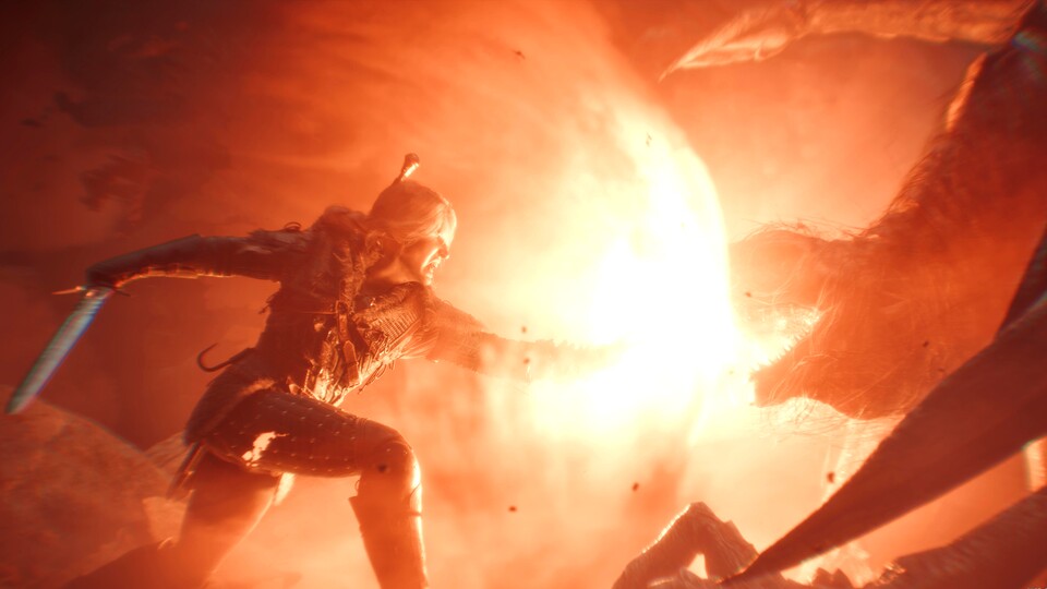 Beweglichkeit hin oder her: Die guten, alten Hexerzeichen beherrscht Ciri inzwischen genauso gut wie ihr Herr Papa.