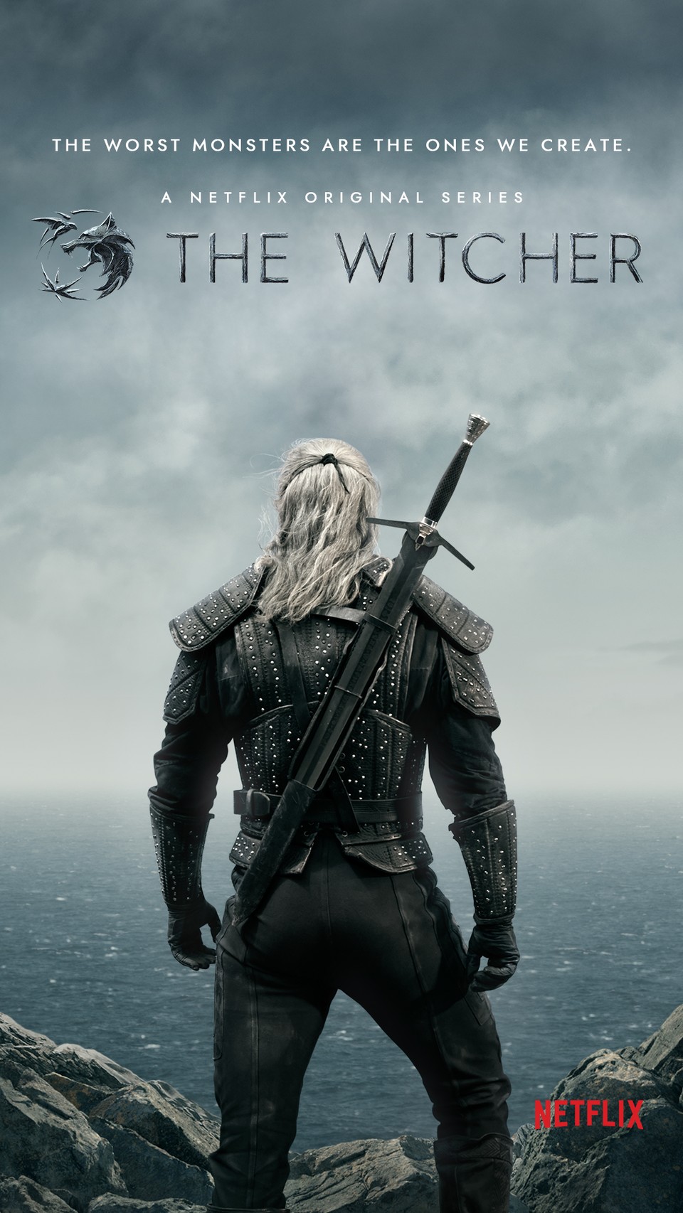 Das offizielle Plakat zur The-Witcher-Serie auf Netflix.