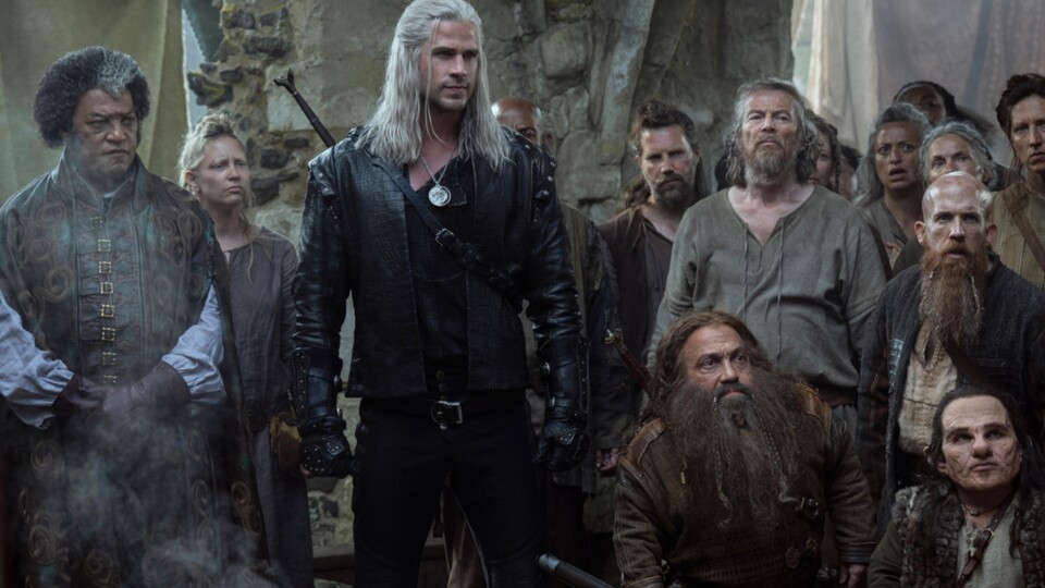 Während Ciri mit ihrer Truppe unterwegs ist, schlägt sich Geralt mit seinen Freunden durch - von links nach rechts: Regis, Zoltan und Yarpen. Bildquelle: Netflix