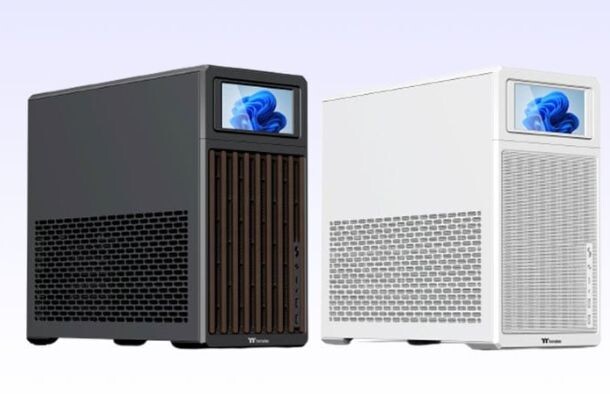 Das 6-Zoll-Display im oberen Teil des Gehäuses ist nur optional, bietet aber eine gute Möglichkeit, Leistungsdaten oder Temperaturen direkt anzeigen zu lassen. (Bildquelle: Thermaltake)