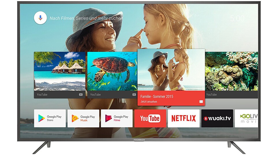 Der Thomson 65UC6406 ist ein Android TV.