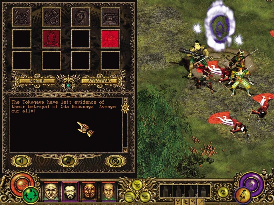 Der Quest-Bildschirm gibt Auskunft über die geschafften Missionen. Neben den zwölf Hauptaufgaben wartet pro Streiter eine Privat-Quest. Wegpunkt-Portale verbinden die wichtigsten Schauplätze.