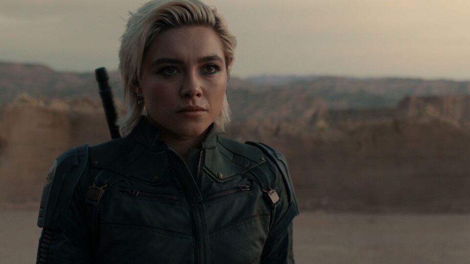 Yelena (Florence Pugh) ist das Highlight des Films und steigt mit diesem Film in die A-Riege des MCU auf. Bildquelle: Disney Marvel