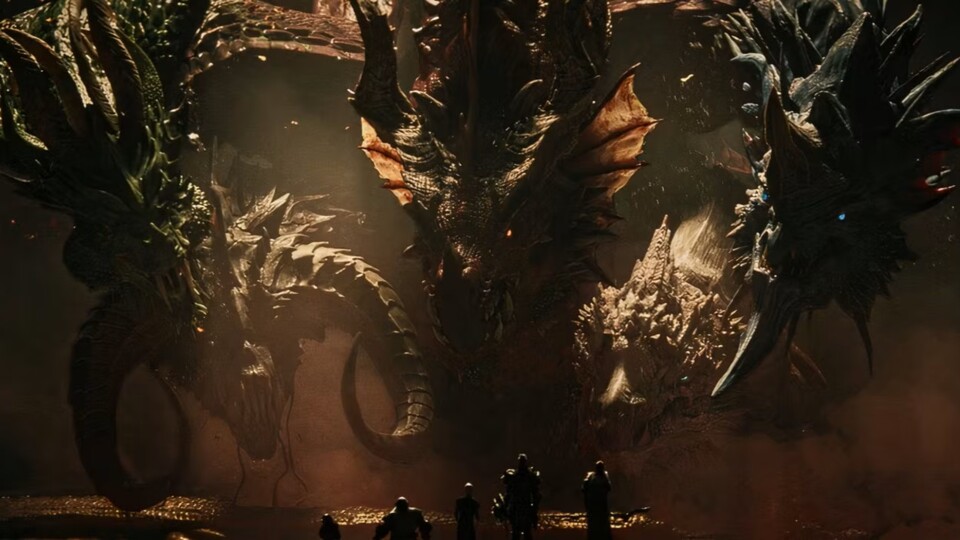 Tiamat gab es noch nicht oft in Filmen oder Spielen zu sehen, kürzlich hatte sie aber einen Auftritt in Secret Level. Bildrechte: Amazon.