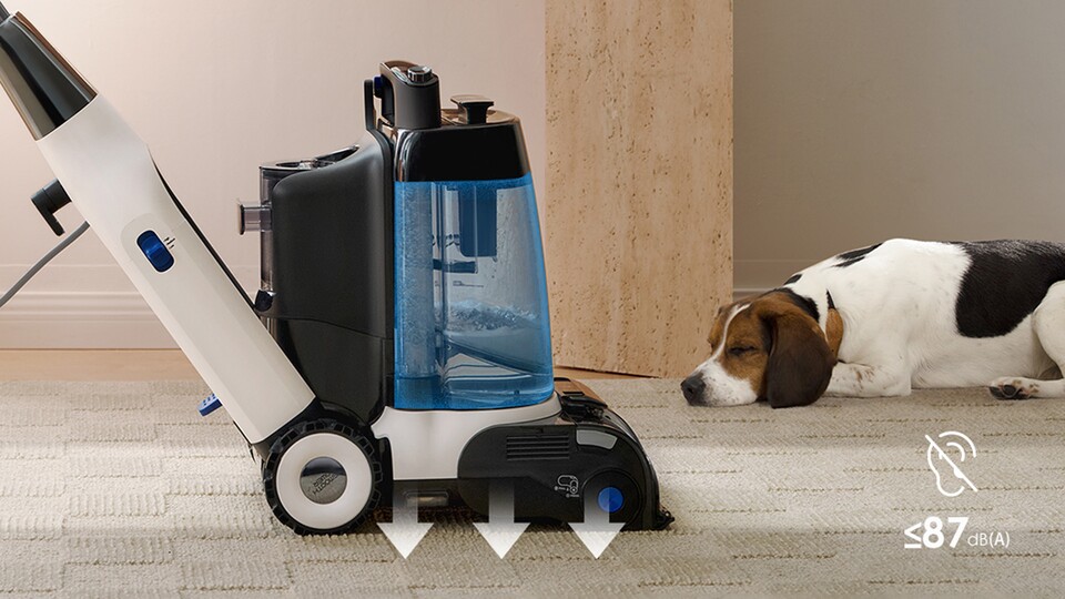 Ihr müsst euch beim Saugen nicht mal Sorgen machen, dass ihr Kinder oder Haustiere weckt, weil das Gerät wirklich superleise ist!