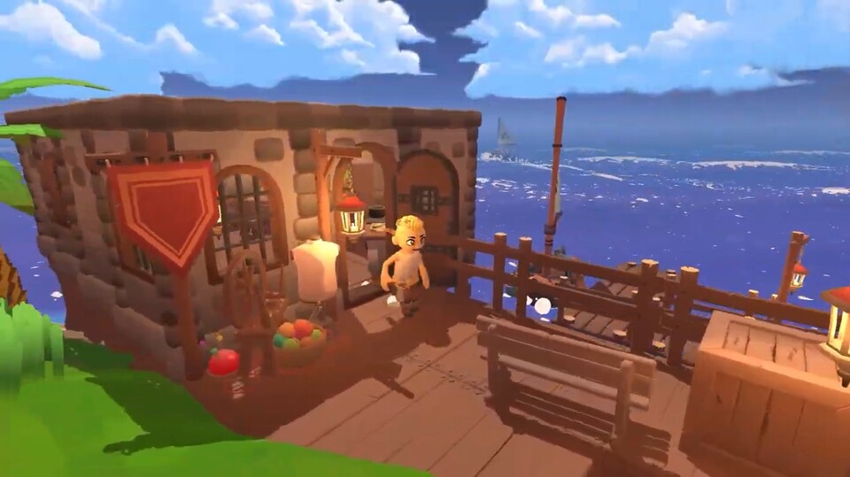 Tinker Island erinnert und an ein bunteres Valheim.