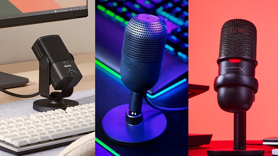 Mit RØDE, Razer und HyperX habt ihr wirklich starke Marken zu Auswahl.
