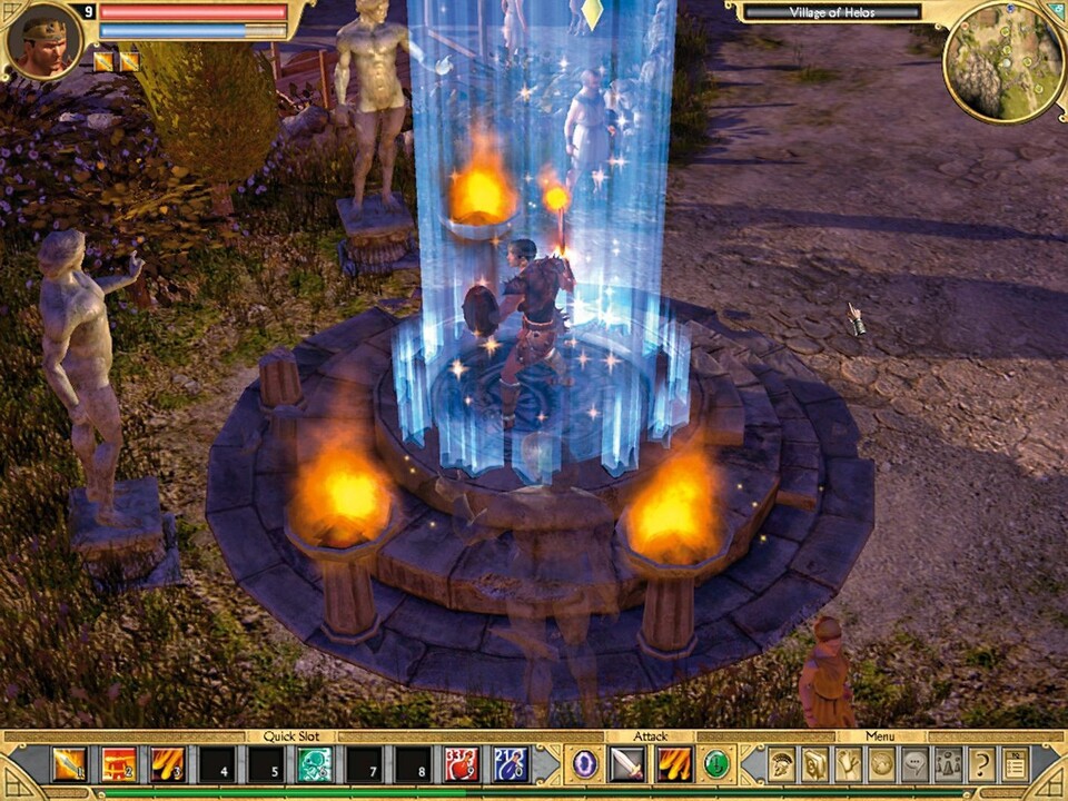 Reisen leicht gemacht: In den Städten finden Sie wie in Diablo 2 Portalsteine. Einmal aktiviert, erscheinen diese auf der Reisekarte.