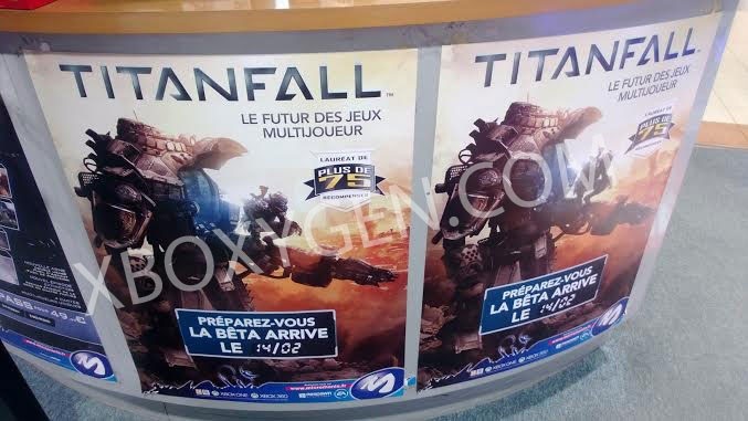 Laut der Anzeige des französischen Händlers Micromania startet am 14. Februar ein Vorbesteller-Betatest von Titanfall. (Quelle: Xboxygen)