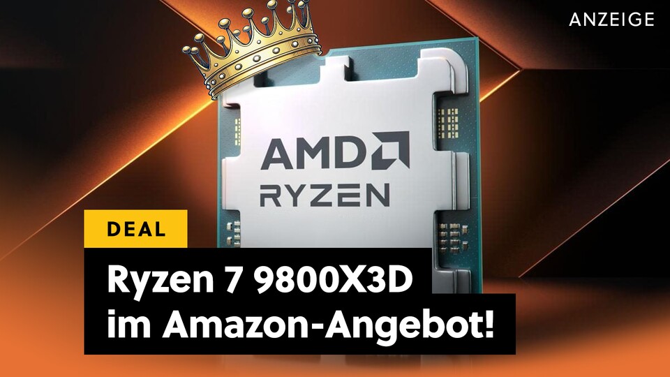 Auch das neue Flaggschiff AMD Ryzen 9 9950X3D kann daran nichts ändern! Der Ryzen 7 9800X3D bleibt die beste Gaming-CPU und ist jetzt im Amazon-Angebot.