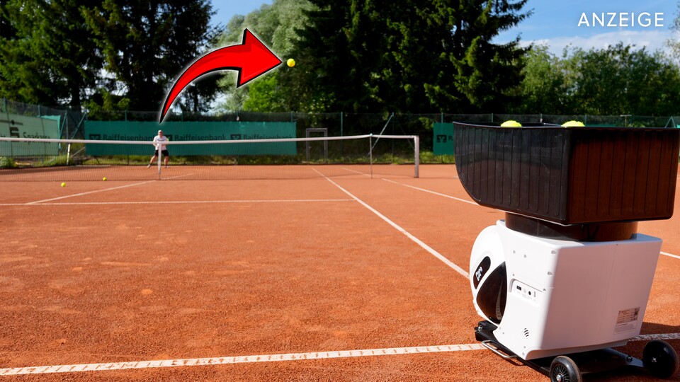 Sieht so das Tennis-Training des 21. Jahrhunderts aus? Wir haben einen brandneuen Trainings-Roboter für Tennis ausprobiert.