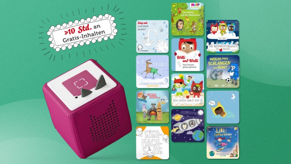 Audio books, falling songs or music: The selection is huge for the tonie figures.