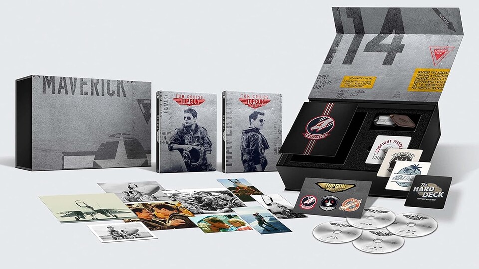Top Gun Teil 1 und 2 als Steelbook mit Blu-ray in 4K und haufenweise Extras!