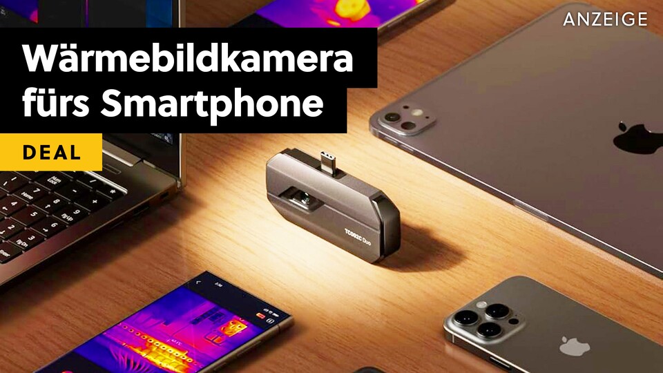 With this inconspicuous part you can transform your smartphone into a real thermal imaging camera!