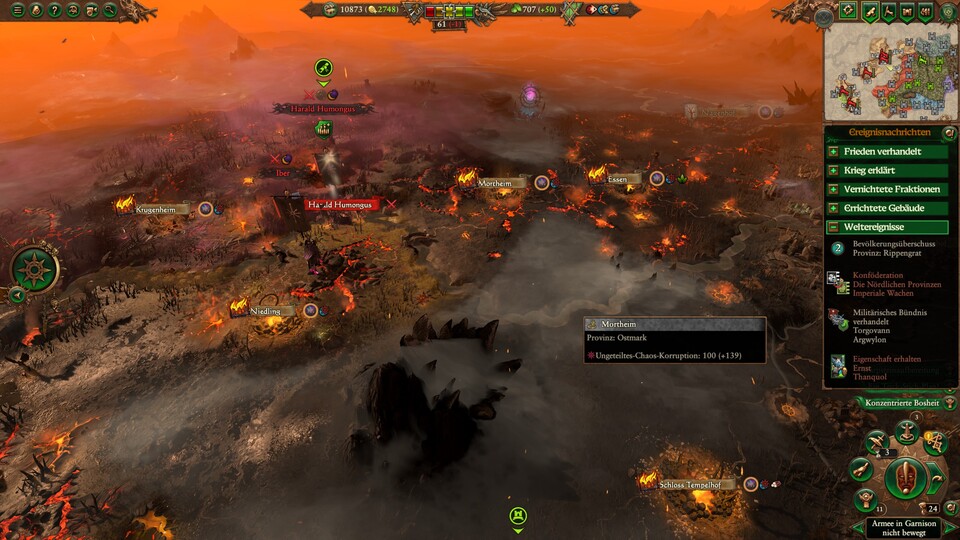 Ihr wollt das Gefühl vom Ende der Welt in Warhammer? Das bekommt ihr jetzt. Das Chaos brennt die Welt zugrunde.
