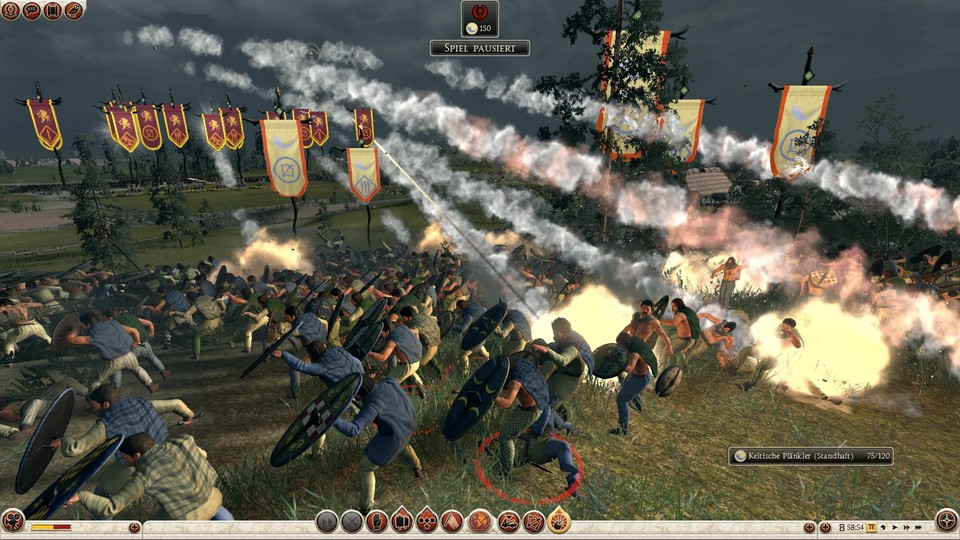 Bei Belagerungen lassen sich die Gegner nach wie vor gerne von unserer Artillerie zu Klump schießen – ohne Gegenwehr, versteht sich.