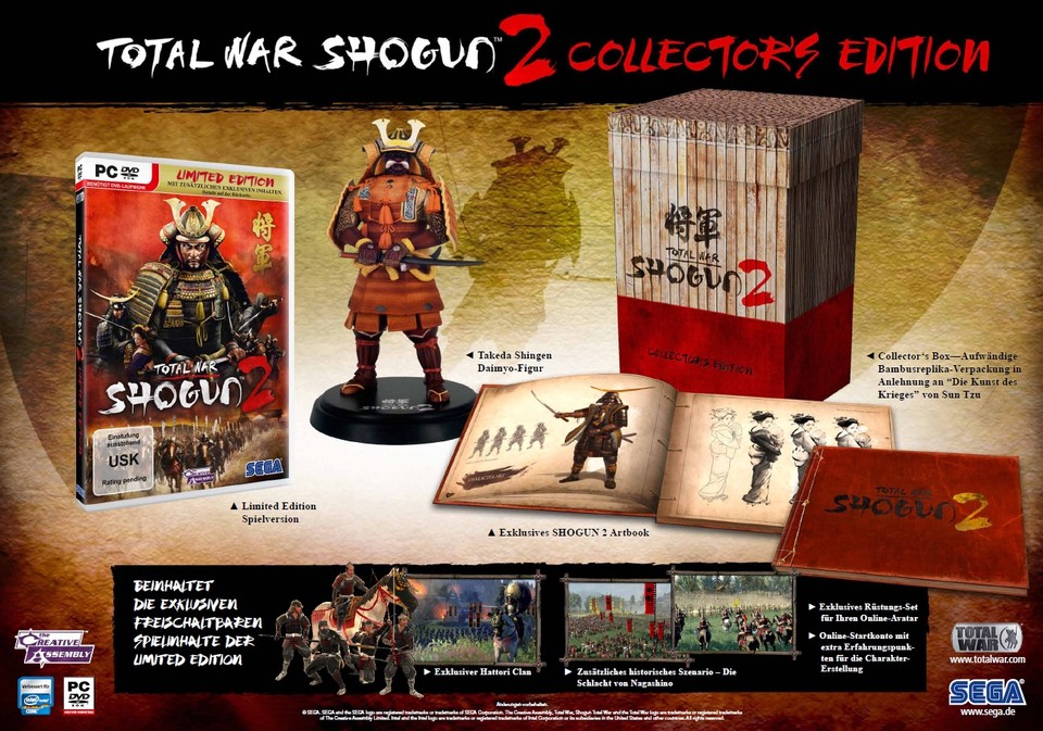 Shogun 2 erscheint unter anderem als Collector's Edition.
