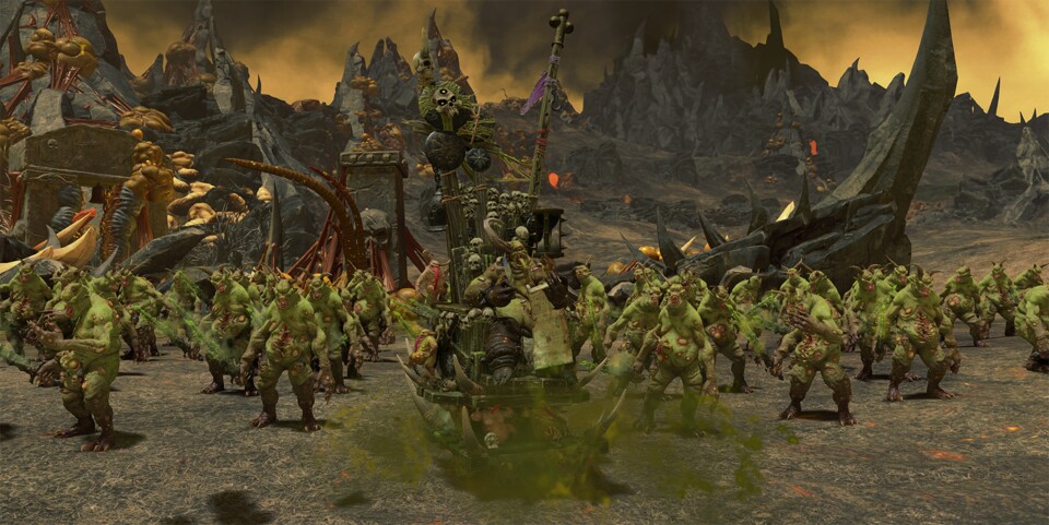 The new legendary commander Epidemius among his plague-infested horde. Photo: Sega