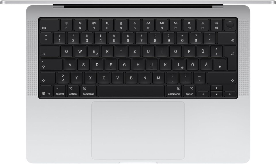 Ein asymmetrisch angeordnetes Touchpad dürfte bei Apple undenkbar sein. (Quelle: Apple)