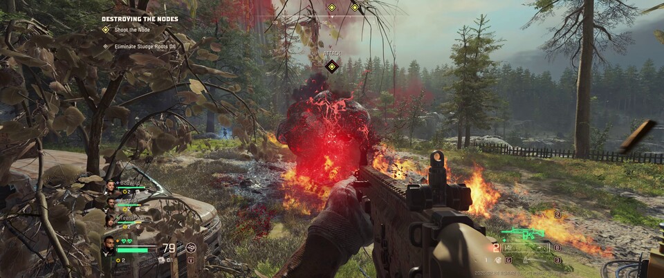 Hier lautet unsere Aufgabe, diesen fiesen Sludge-Knoten zu zerstören.