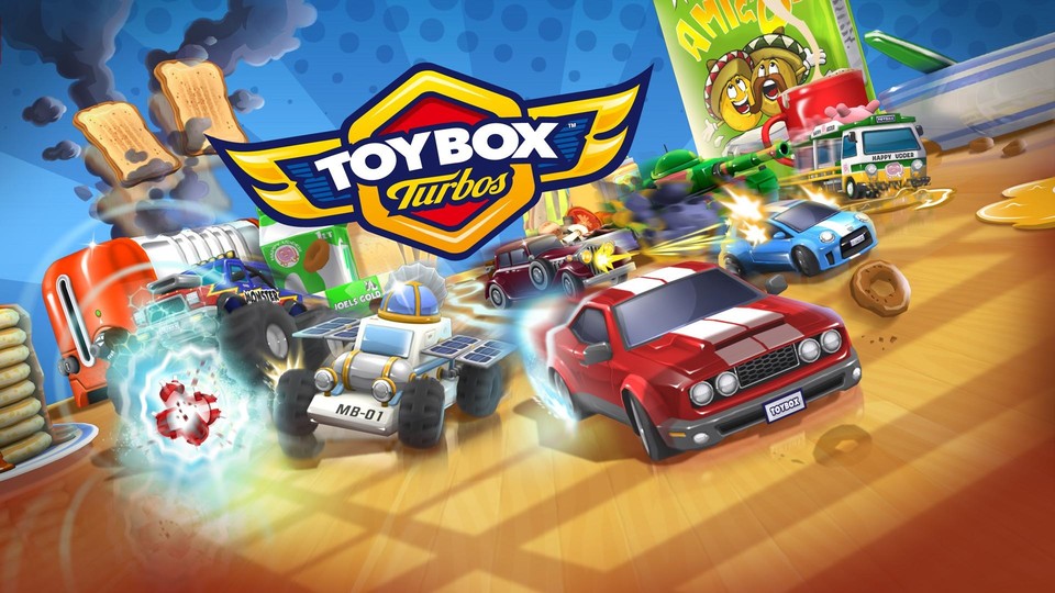 Toybox Turbos ist ein kleiner Download-Titel von Codemasters und erinnert stark an Micro Machines, das vor 23 Jahren vom selben Entwickler erfunden wurde.