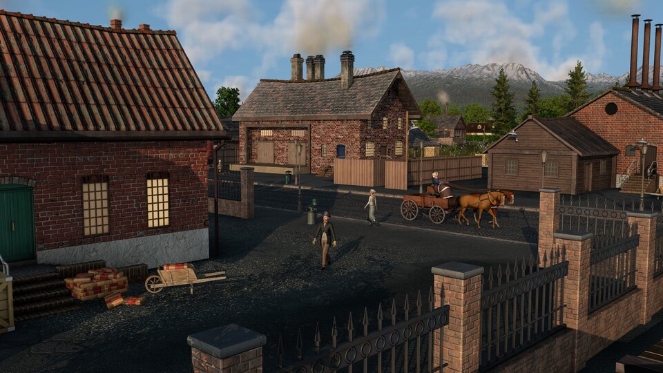 Jeder Mensch wird separat simuliert, sie haben Wohnhäuser, Arbeitsplätze und bevorzugte Geschäfte.