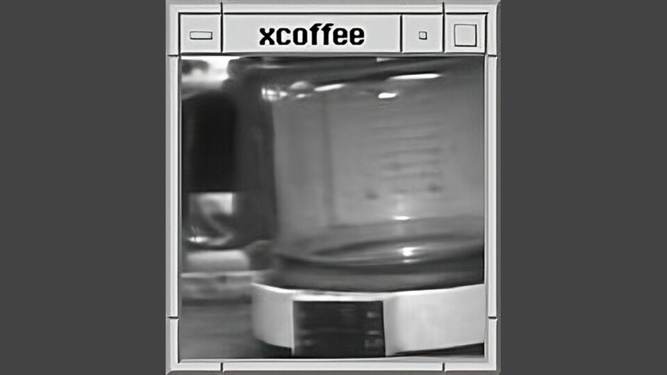 So sah es aus, wenn Ebbe in der Kaffeekanne herrschte. (Bildquelle: The Trojan Room Coffee Pot, Quentin Stafford-Fraser)