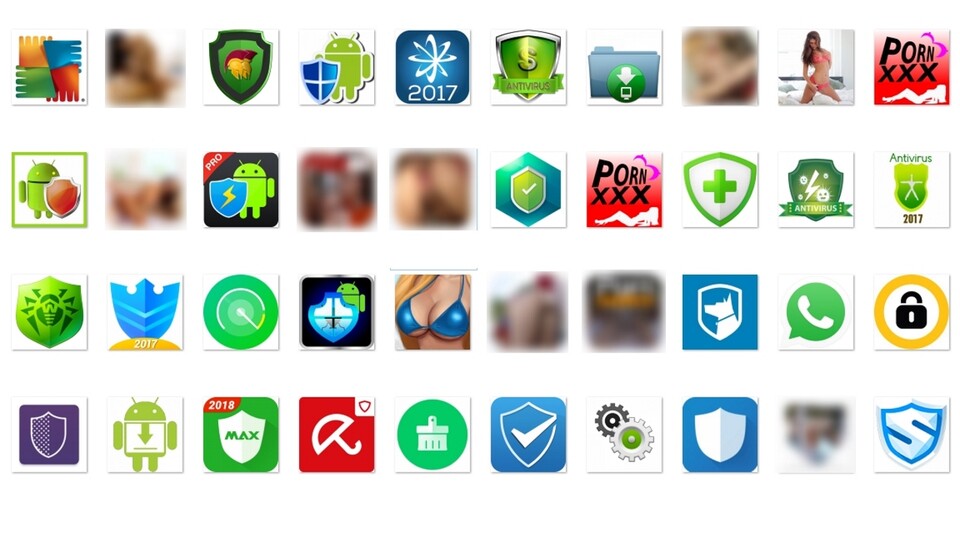 Der Trojaner Loapi für Android tarnt sich mit dem Logos bekannter Apps. (Bildquelle: Kaspersky)
