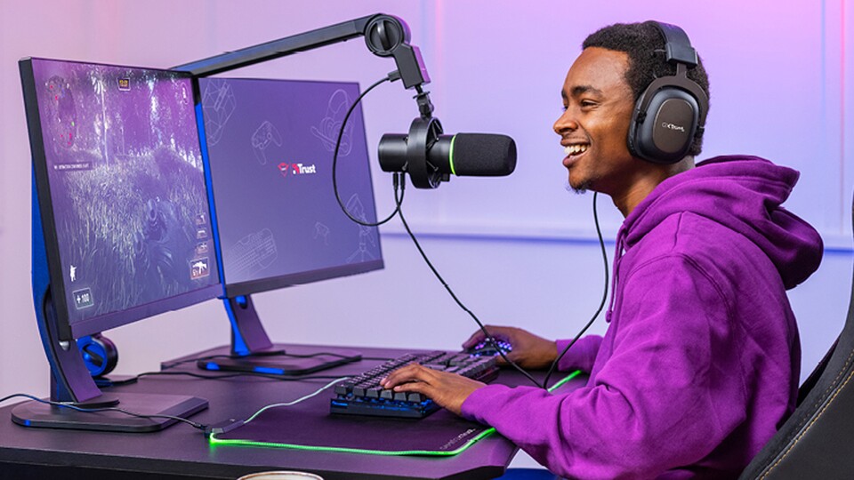 Das Mikrofon von Trust Gaming ist schnell installiert und liefert richtig guten Klang.