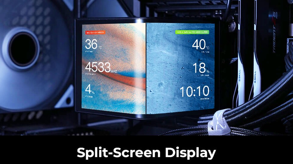 Neben verschiedenen Animationen könnt ihr auf dem Display auch einfach nützliche Informationen anzeigen lassen.
