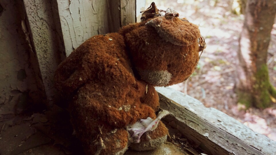 Verlassener Teddybär