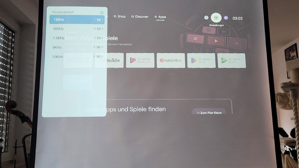 In den benutzerdefinierten Toneinstellungen könnten ihr die Hz granular einstellen.