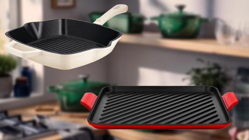 Selbst Pfannen oder Pizzaplatten aus Gusseisen gibt es bei Lidl!
