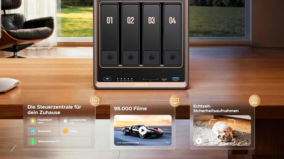 Ein NAS ist vielseitig einsetzbar – als Smart-Home-Hub, als Medienserver oder als Archiv für eure Überwachungskameras.