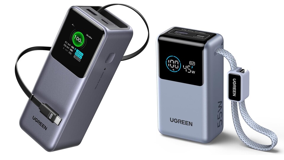 Ugreen (bekannt durch bspw. NAS-Systeme) hat viele Powerbanks mit starken Rabatten im Sortiment.